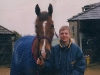 Hennessy Cormac arrives, April 2005, horse 5yo, Tom 14yo